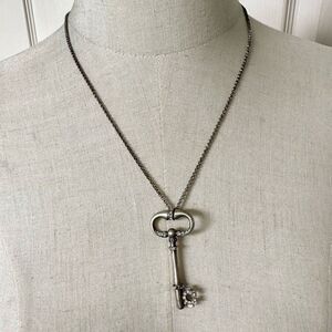 Fossil key pendant  necklace